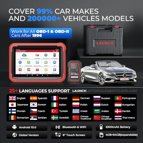 Launch X431 Pros V+ 5.0 Escáner Bidireccional Con Conector