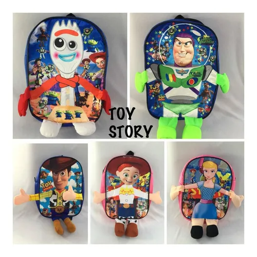 Mochila Toy Story Forky Woody Betty Buzz Jessie Env o Gratis