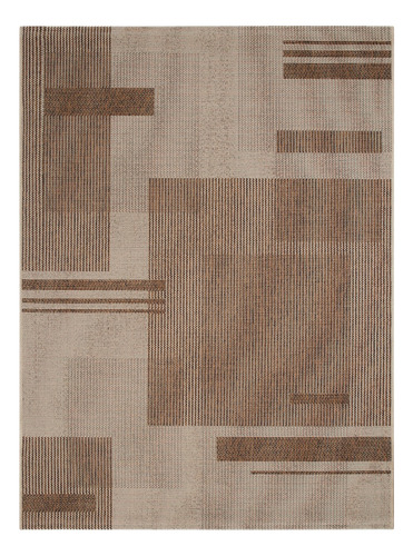 Tapete Sisal Sem Pelo Eco-nature Painel Bege/marrom 150x200 Comprimento 200 Cm Cor Bege Desenho Do Tecido Geométrico Largura 150 Cm