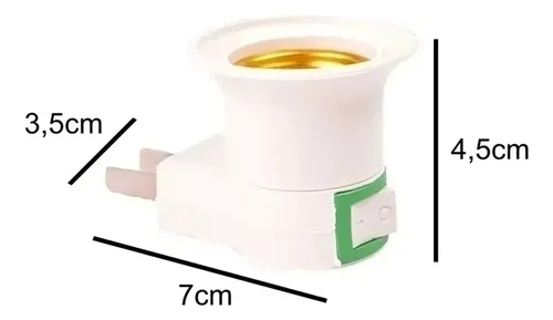 Adaptador Portalámparas Con Interruptor On/off Pack X3