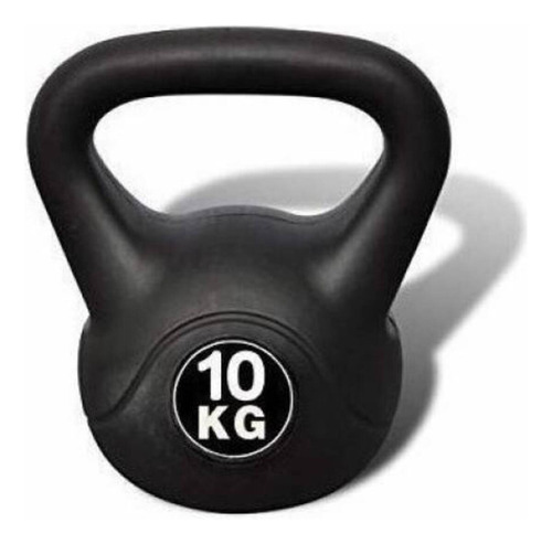 Pesa Rusa Kettlebell De Mano Recubierta De Plastico 10 Kg