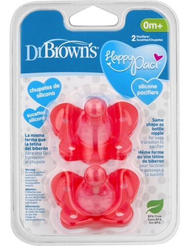 Set 2 Chupos Entretenedores Rosa Dr. Brown's