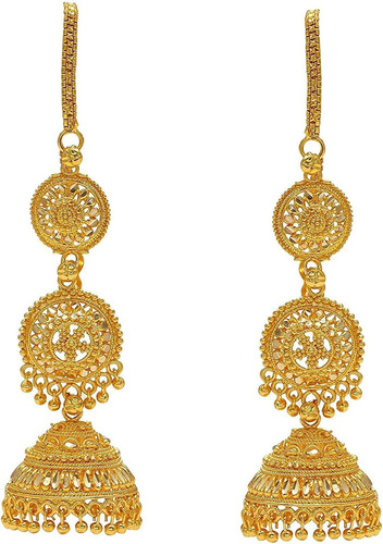 Jwellmart Aretes Jhumka Jhumki Jhumki Tradicionales Chapados