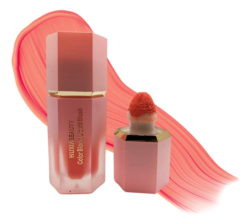 Rubor Líquido Huxiabeauty - Color Intenso Kit 6 Piezas Coral