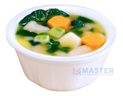 Imagem 1 de 9 de 400un - Cumbuca Isopor 300ml Para Caldos Quentes E Sopa