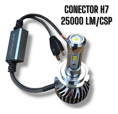 Foco Led 25,000 Lm Csp Luz Diurna M20 Pro Alto Rendimiento H7 Cromado Blanco Neutro
