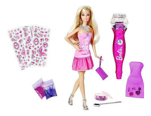 Barbie Con Aspiradora De Glitter