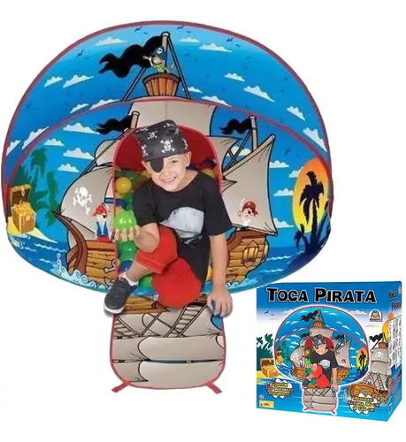 Barraca Infantil Toca Do Pirata Com 100 Bolinhas Braskit