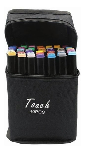 Touch Five - Rotulador (40 Colores), Color Negro