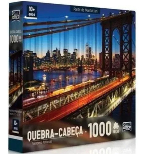 Quebra Cabeça Puzzle 1000 Peças  Ponte De Manhattan Toyster 