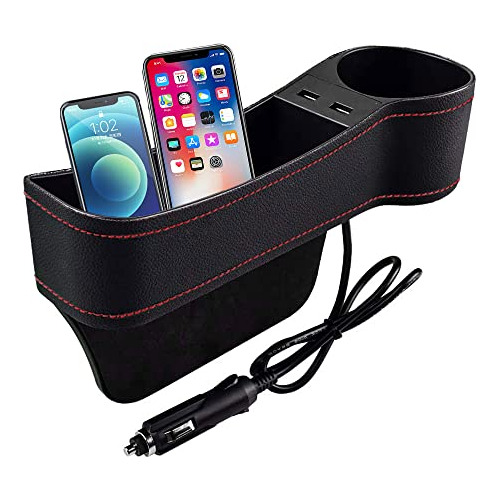Organizador De Hueco Asiento De Coche 2 Interfaces Usb,...
