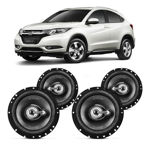 Auto Falante Honda Hr-v 2014 A 2018 Bravox 240w Rms 4 Portas