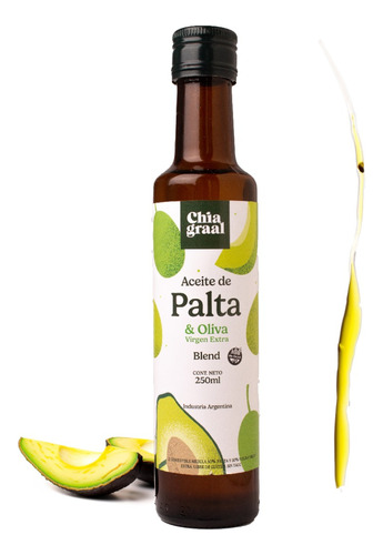 Aceite De Palta 100% Puro Y Oliva Extra Virgen X250ml