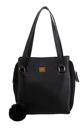 Imagen 1 de 7 de Cloe Bolso Satchel Chico Color Negro