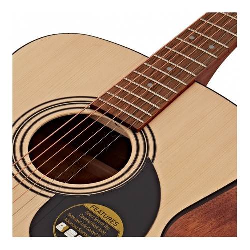 Imagen 7 de 9 de Guitarra Electroacústica Cort Af510e Open Pore Con Funda