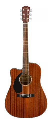 Fender Cd60sce Guitarra Electro Acustica Dreadnought Caoba