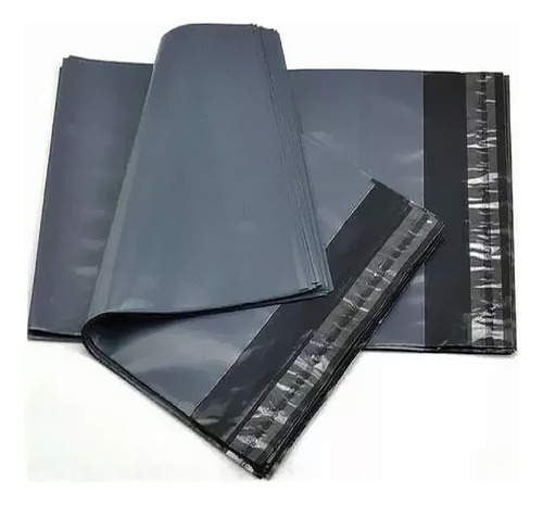  Envelope Saco Embalagem Plastico Cinza 19x25 19 X 25 100 Un