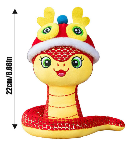Cojín Year Of The Snake 2025 Con Forma De Animal De Peluche