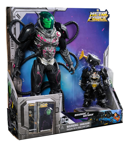 Figuras de acción DC Comics Batman Vs. Brainiac Metal Force