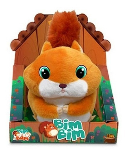 Imagen 2 de 7 de Bim Bim Peluche Ardilla Saltarina Rebota A Carcajadas Kreker