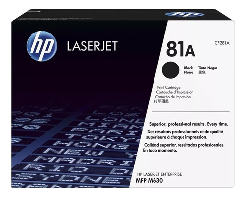 Toner Hp Cf281a 81a Negro M604 M605 M606 M630 Original Factu