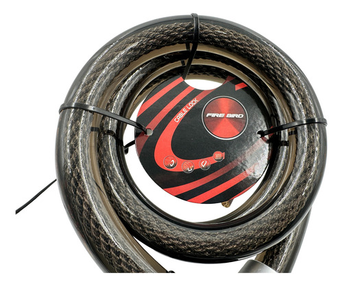 Linga Candado D/seguridad P/bicicl Fire Bird 25mm-eggobibe Negro