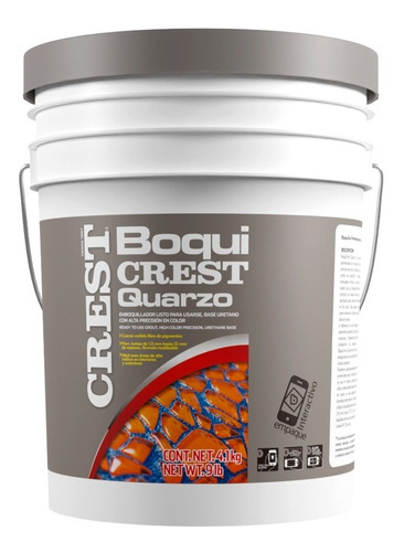 Emboquillador Uretano Boquicrest Quarzo Gris Claro 4.1 Kg