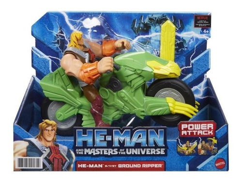 He-man Y Los Amos Del Universo Ground Ripper Con Motocicleta