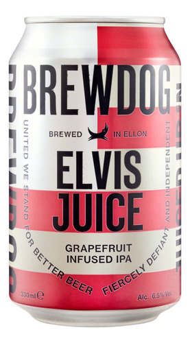Cerveja Brewdog Elvis Juice American IPA lata 330ml