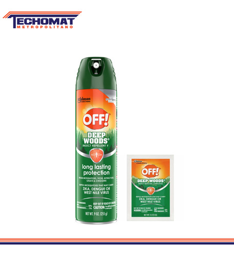 Repelente En Spray Contra Insectos Deeps Woods Off! 9 Oz