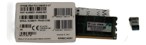 Memoria Ram Hpe Ddr3, 1333mhz, 8gb Servidor Proliant G6