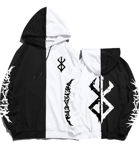 Cc Sudadera Con Capucha Manga Estampada Para Mujer Y