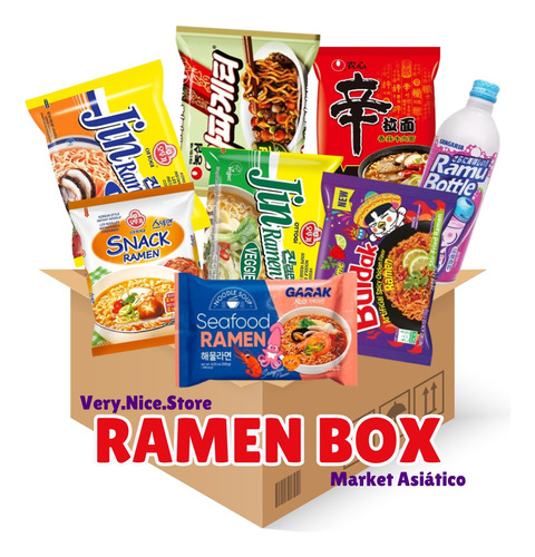 Ramen Box - Fideos Instantáneos - Corea, Japón, China,taiwan