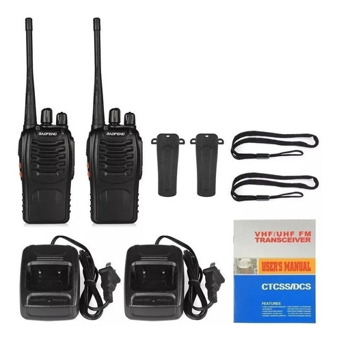 2 Radio Transmisor Walkie Talkie Bf-888s Baofeng Woki Toki