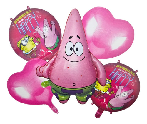 Set De Globos Patricio Estrella Para Cumpleaños