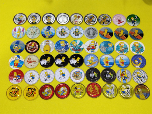 Tazos Los Simpsons Colección 2012 10 Tazos A Escoger X $300 (Usado)