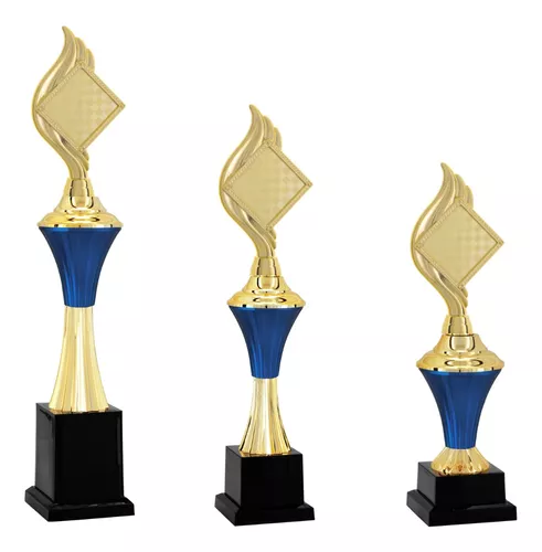 Troféu Para Campeonato De Xadrez Dama Preta de Resina Luxo Verito