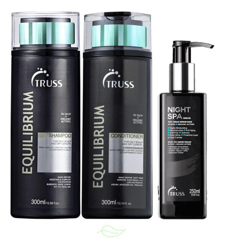 Kit Truss Shampoo E Condicionador Equilibrium + Night Spa