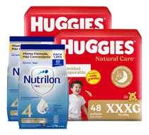 Comprar Pack Huggies Natural Care Xxxg X 2 Un. + Nutrilon 4 X 2 Un. Género Sin género Tamaño Extra extra extra grande (XXXG)