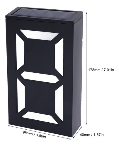 Señal De Dirección Digital Solar De Pared Led Con Números De
