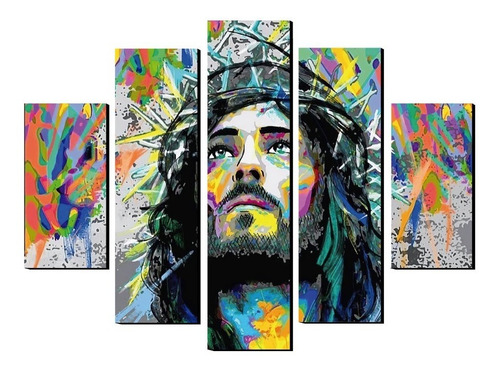 Cuadro Jesus Colores Artistico