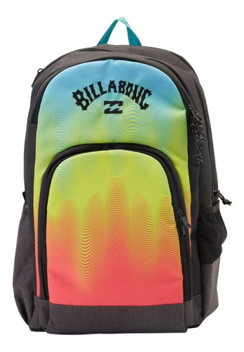 Mochila Laptop Billabong Correa Ajustable Command Hombre Color Multicolor