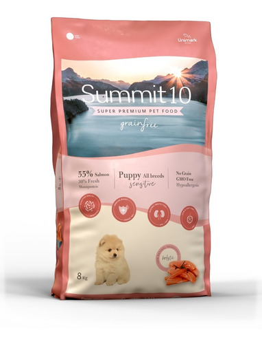 Summit10 Grain  Free Pupppy Sensitive Salmon & Potato  8 Kg