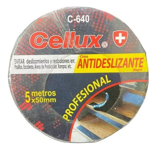 Cinta Antideslizante Cellux  C-640 X 5 Metrosx50m
