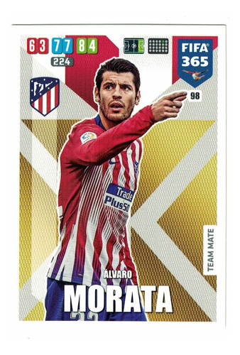 Carta Alvaro Morata - Fifa 365 2020  Panini