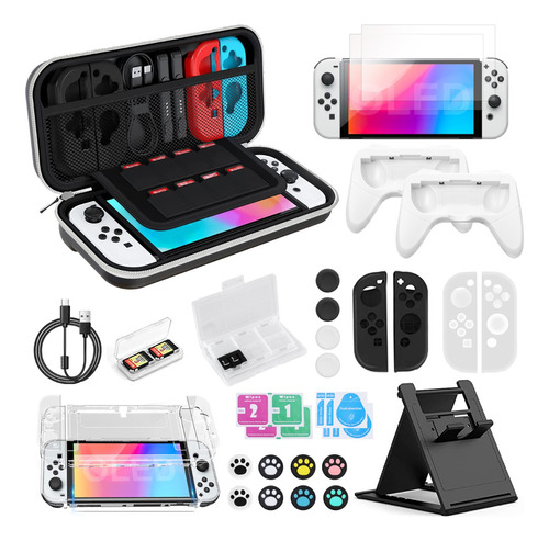 Kit De Estuche Y Accesorios Para Nintendo Switch Oled