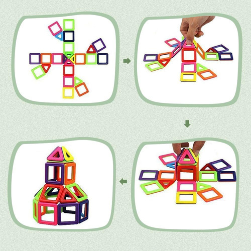 Bloques Magnéticos Para Niños De 6 Años Banne , 113 Piezas
