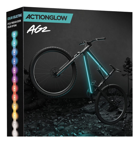Actionglow Sistema De Iluminacin Led Para Bicicleta (ag2) - 