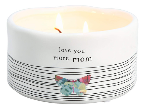 Pavilion Gift Company Love You More Mom Double Butterfly Can