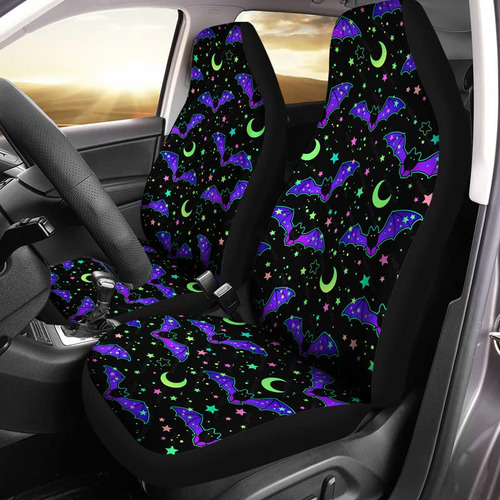 Funda Asiento Coche Diseño Murcielago Estrella Dibujo Azul